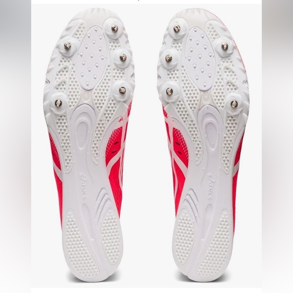 New in Box ASICS Track Shoes Women’s size 14 Pink Gun Lap 2 Shoes with Spikes - Picture 8 of 8